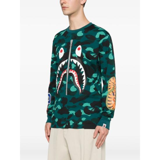 26SS 베이프 스웨터 001LTM301006M GREEN GREEN BLACK - BAPE