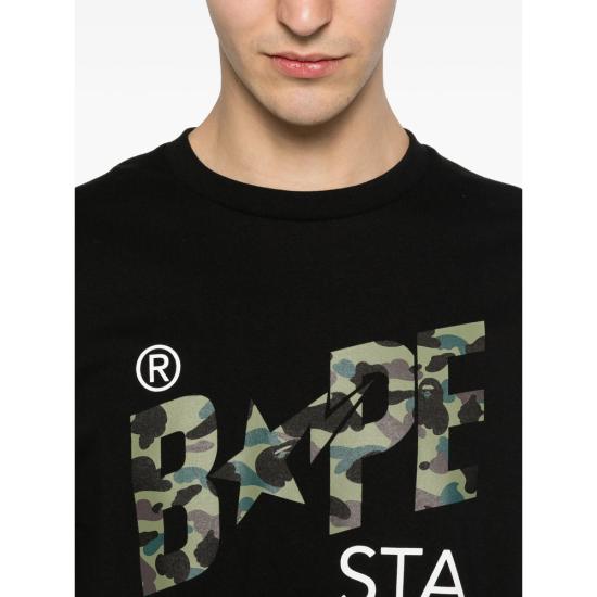 26SS 베이프 반팔 티셔츠 001TEM301017M BLACK - BAPE