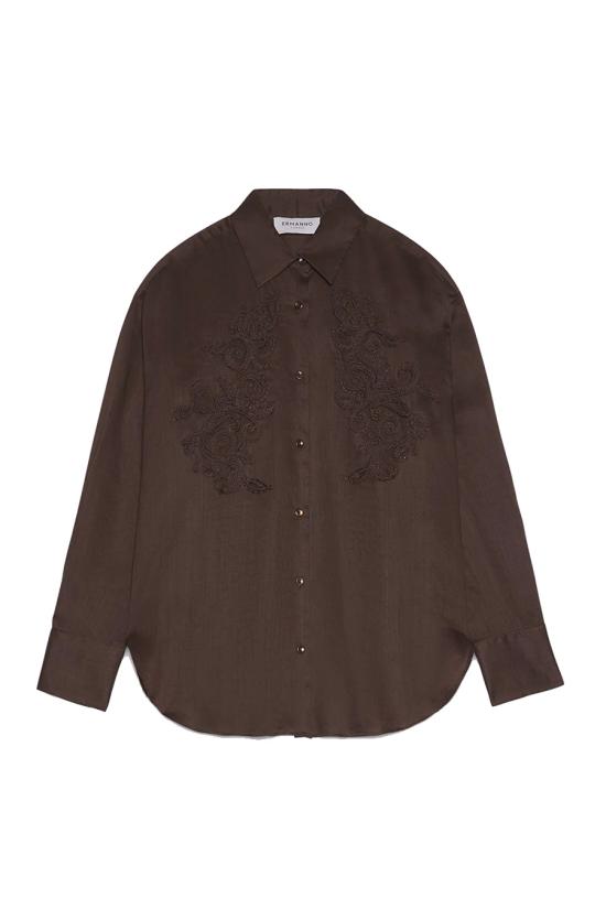 26SS 에르마노 블라우스 D48EK029E37MF190 Brown