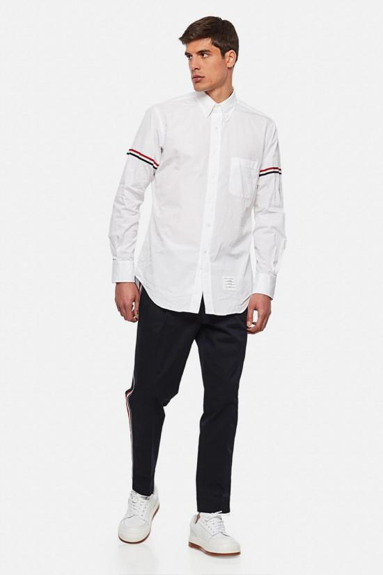  톰브라운 옥스포드 암밴드 클래식 셔츠 MWL150E F031300 White - THOM BROWNE