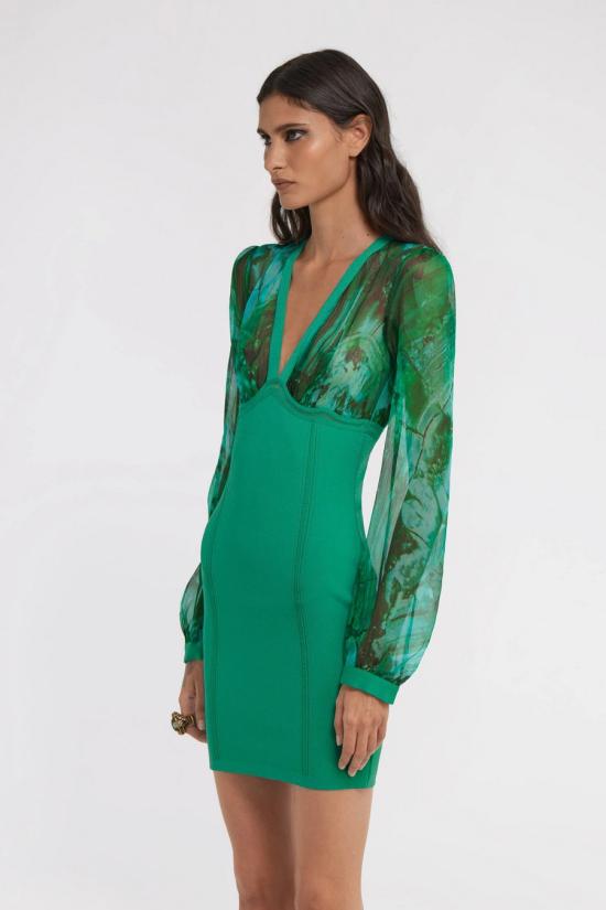  로베르토 카발리 숏 원피스 TKM106MI016 Green - ROBERTO CAVALLI