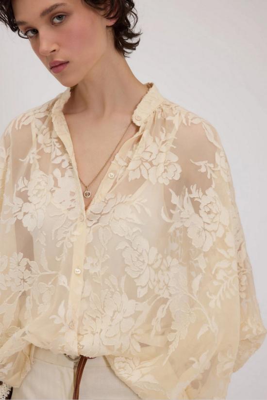 26SS 에르마노 블라우스 D48EK019CSE60MFB31 Vanilla - ERMANNO