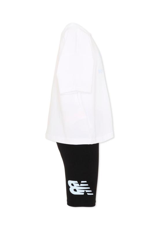26SS [키즈] 뉴발란스 트레이닝 웨어 LAKG0076 BWE WHITE - NEW BALANCE