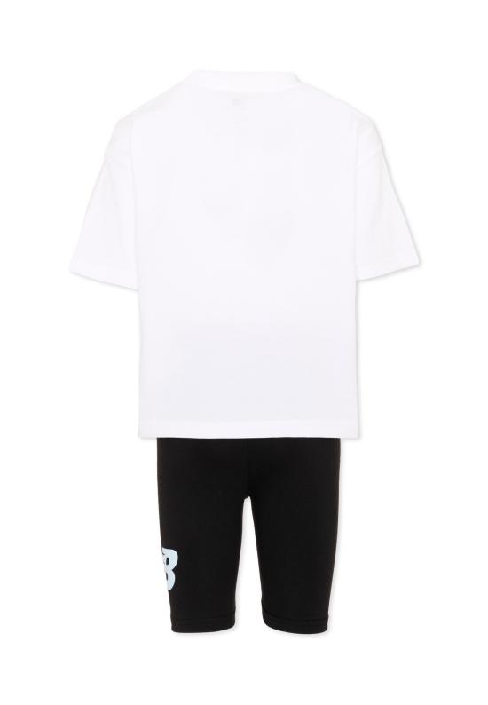 26SS [키즈] 뉴발란스 트레이닝 웨어 LAKG0076 BWE WHITE - NEW BALANCE