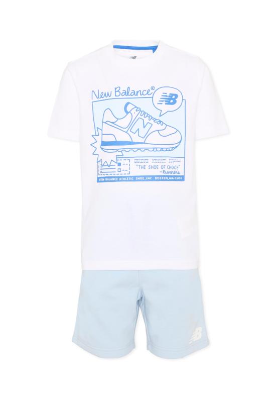 26SS [키즈] 뉴발란스 캐주얼 세트 YS61L3XB BWE LIGHT BLUE