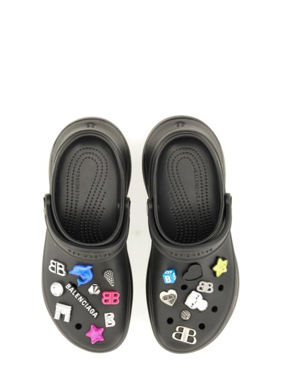  발렌시아가 x 크록스 지비츠 샌들 720762 W0FOW1000 Black - BALENCIAGA