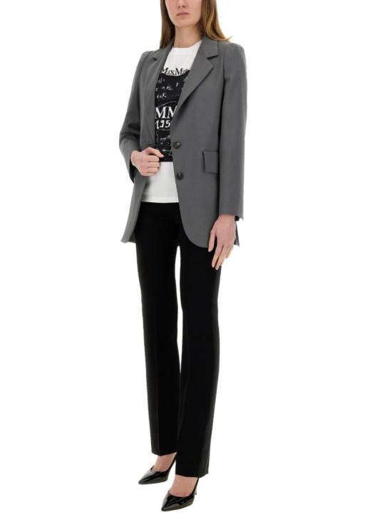 25SS 막스마라 스트레이트 팬츠 2511131024600 301004 Black - MAX MARA