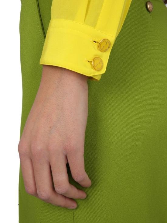  구찌 실크 셔츠 731203 ZAAOG7278 Yellow - GUCCI