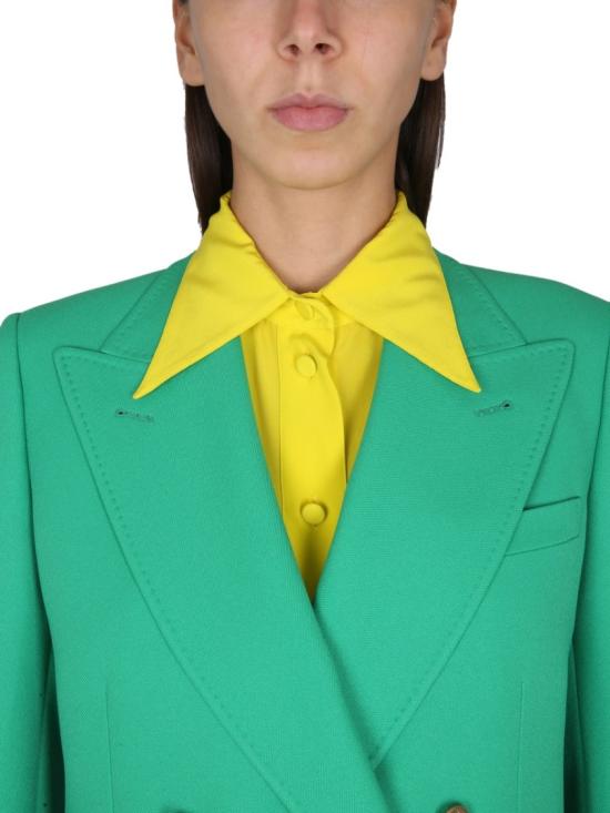  구찌 실크 셔츠 731203 ZAAOG7278 Yellow - GUCCI