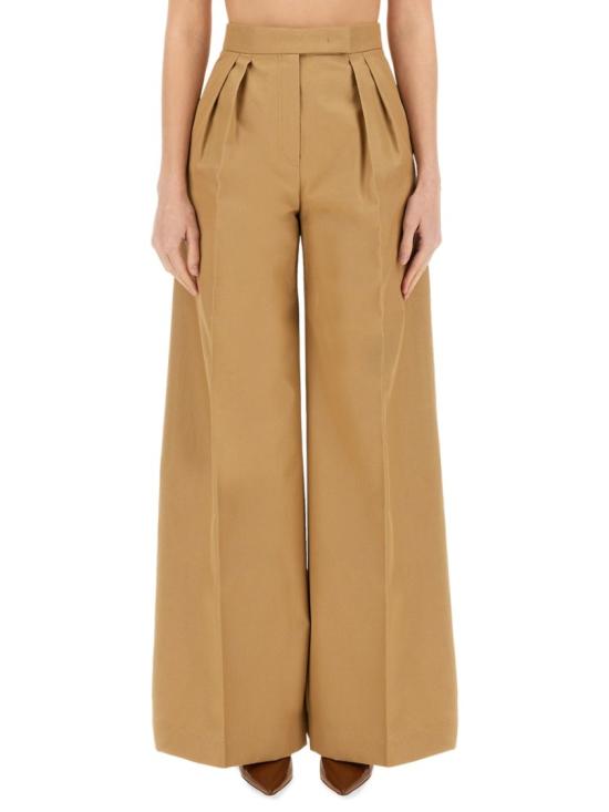  막스마라 코르테 코튼 트라우저 2411131123600 730004 Brown - MAX MARA