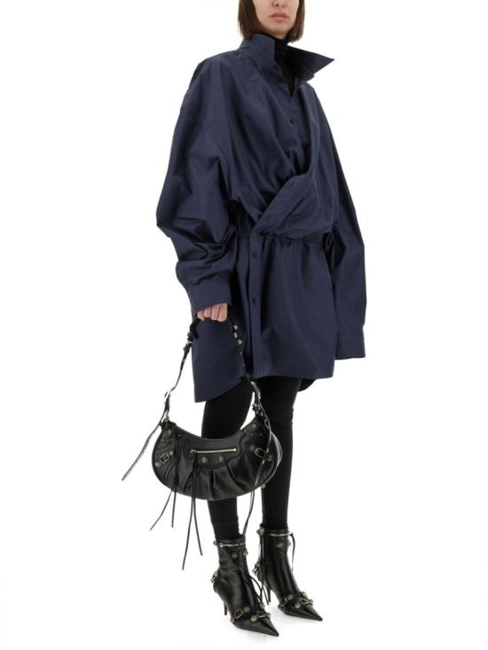  발렌시아가 셔츠 미니 드레스 814136 TRM174530 Blue - BALENCIAGA