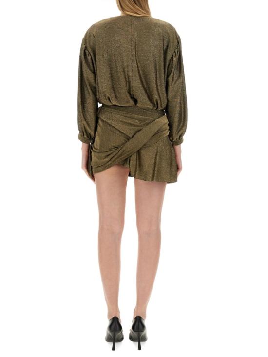  발렌시아가 숏 원피스 772748 TPV271075 Gold - BALENCIAGA