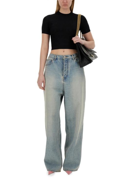  발렌시아가 반팔 티셔츠 788572 T52121000 Black - BALENCIAGA