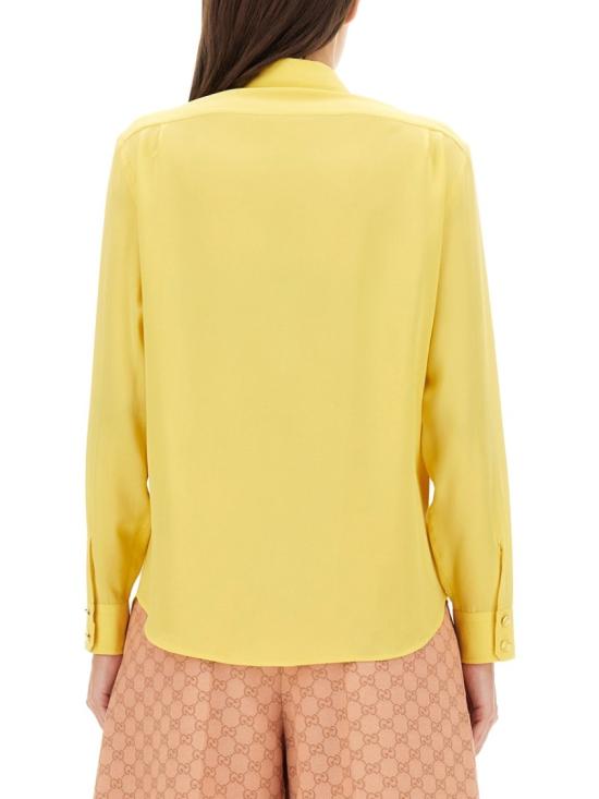  구찌 라운드 인터로킹 G 코튼 양말 751246 ZAAOG7518 Yellow - GUCCI