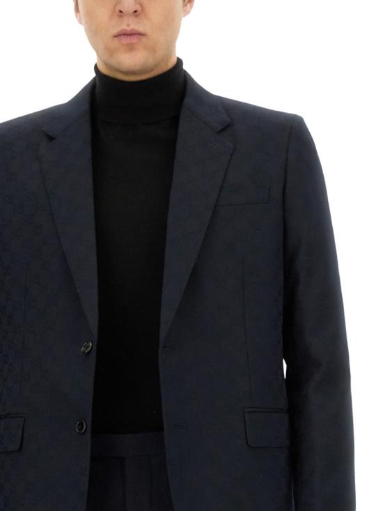  구찌 GG 울 자카드 수트 세트 814907 Z7AFV4440 Blue - GUCCI