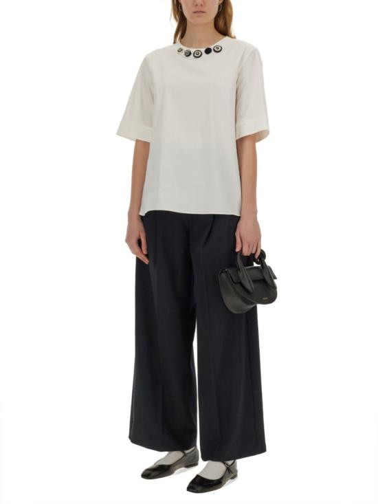 25SS 막스마라 스트레이트 팬츠 2519131021600 340001 Blue - MAX MARA