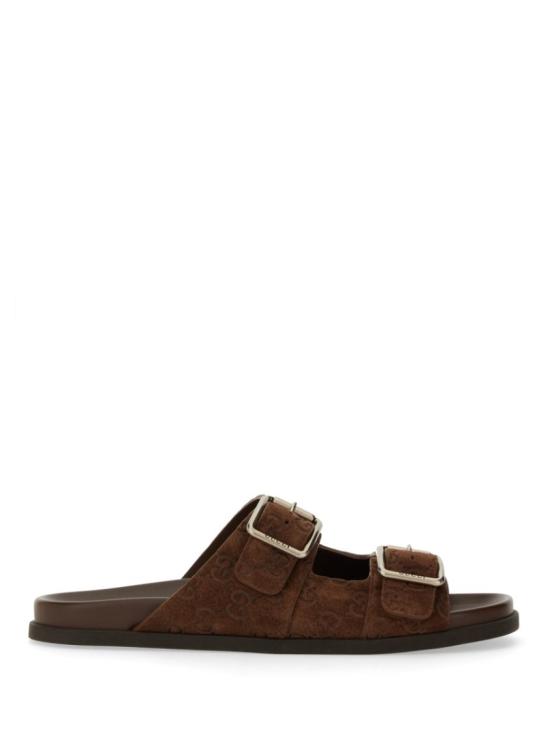  구찌 GG 스웨이드 슬라이드 샌들 816380 AADUO2256 Brown