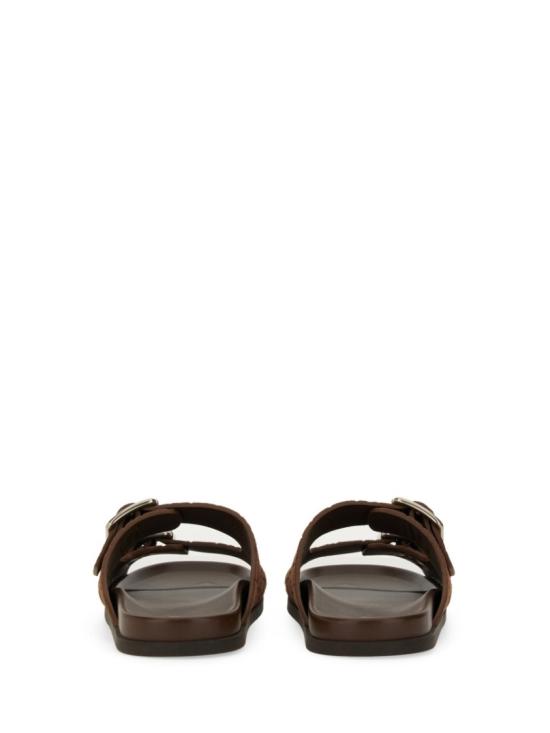  구찌 GG 스웨이드 슬라이드 샌들 816380 AADUO2256 Brown - GUCCI