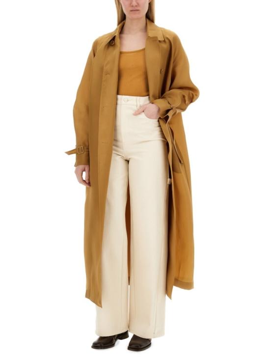  막스마라 사코 실크 더블 코트 2411121173600 228004 Brown - MAX MARA