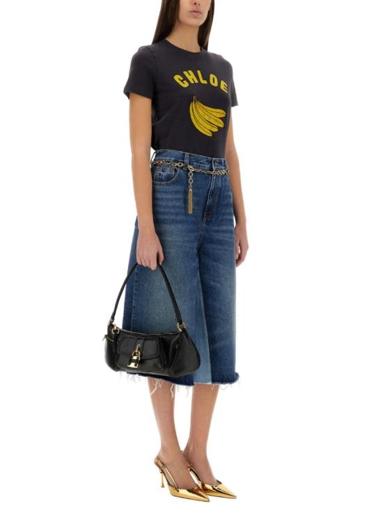  끌로에 데님 숏팬츠 25SDS02158 476 Blue - CHLOE