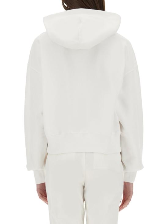  구찌 엠브로이디드 코튼 저지 후드 티셔츠 787274 XJG469692 White - GUCCI