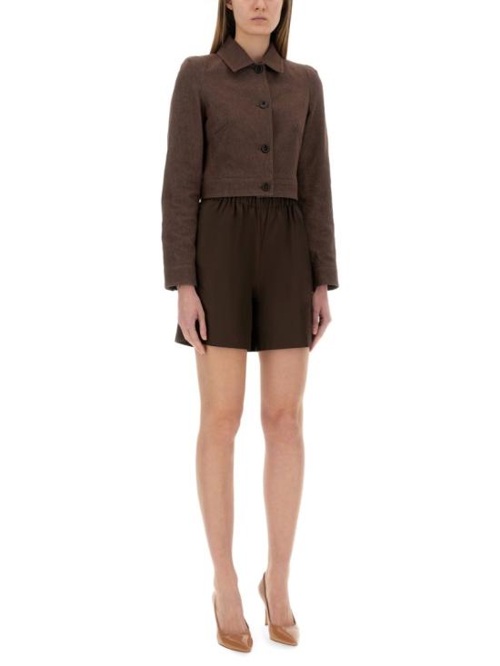 25SS 막스마라 carpa 크롭 자켓 2511041013600 742002 Brown - MAX MARA