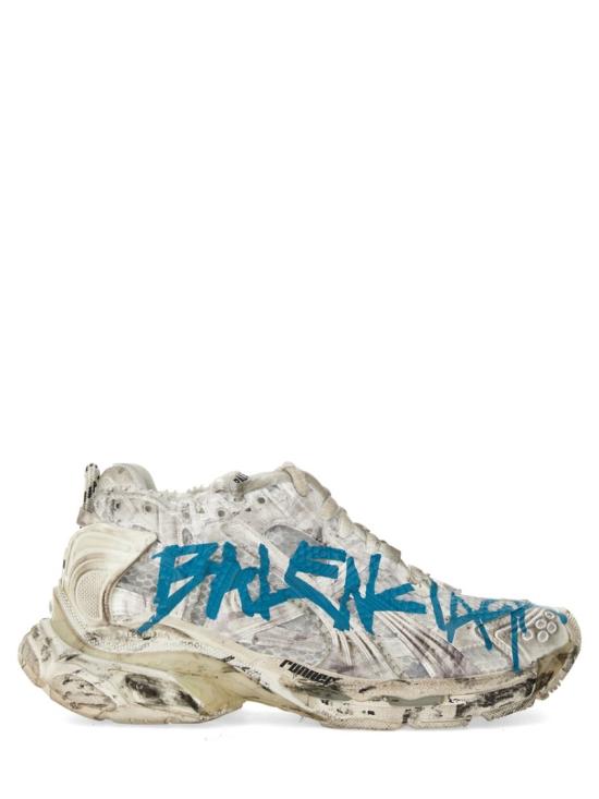  발렌시아가 러너 그래피티 스니커즈 772767 W3RBQ9040 White