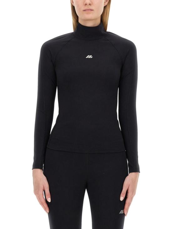  발렌시아가 로고 긴팔 티셔츠 797041 4E2B91081 Black