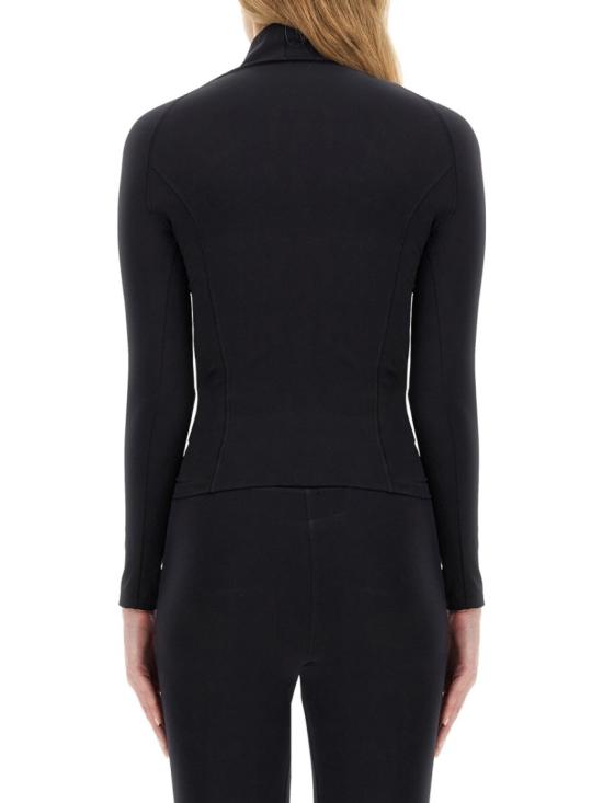  발렌시아가 로고 긴팔 티셔츠 797041 4E2B91081 Black - BALENCIAGA