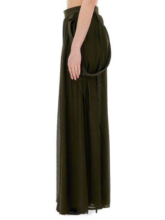  막스마라 제디 시폰 맥시 스커트 2411101053600 021034 Green - MAX MARA