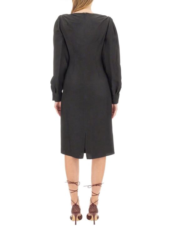  보테가베네타 미디 원피스 750275 V35B01000 Black - BOTTEGA VENETA