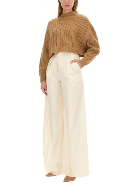  막스마라 후데이아크롭 스웨터 2421366021600 037004 Brown - MAX MARA