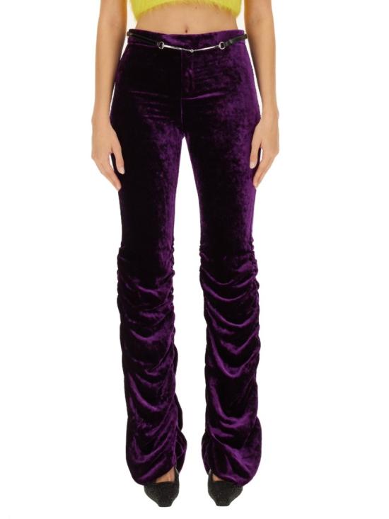  구찌 벨티드 러치드 팬츠 761072 Z8BMQ5976 Purple