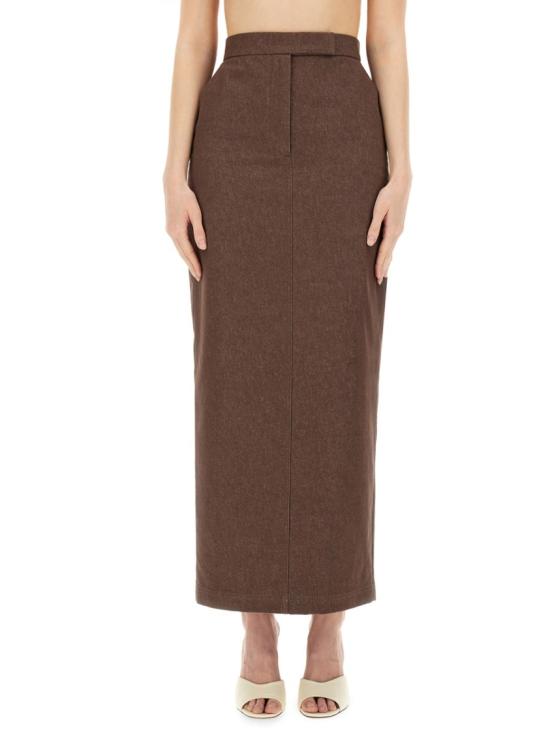 25SS 막스마라 롱 스커트 2511101013600 742002 Brown