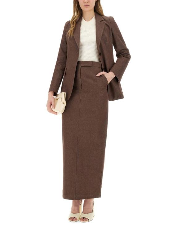 25SS 막스마라 롱 스커트 2511101013600 742002 Brown - MAX MARA