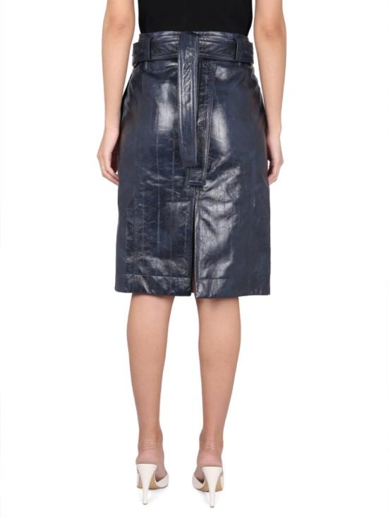  보테가베네타 미디 스커트 743739 V2QS04217 Blue - BOTTEGA VENETA