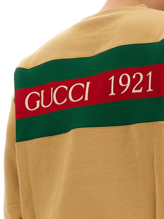  구찌 코튼 저지 스웨트셔츠 768448 XJF3W2184 Brown - GUCCI