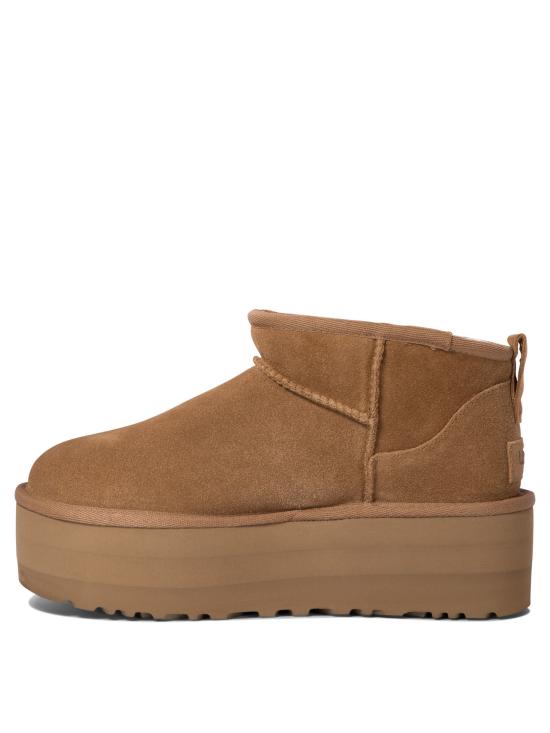 26FW 어그 부츠 클래식 울트라 미니 플랫폼  및 앵클  브라운 - UGG