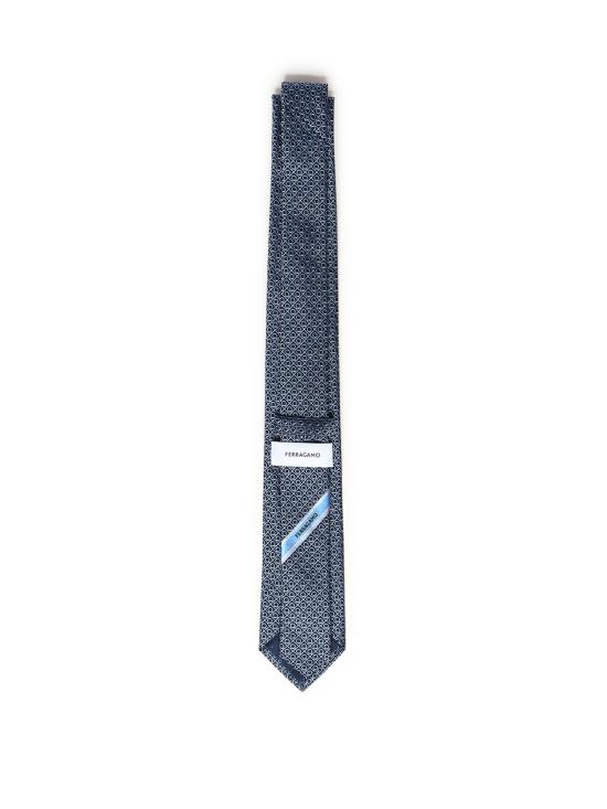 26SS 살바토레 페라가모 간치니 패턴 실크 타이 351355 789251002 Blue - SALVATORE FERRAGAMO