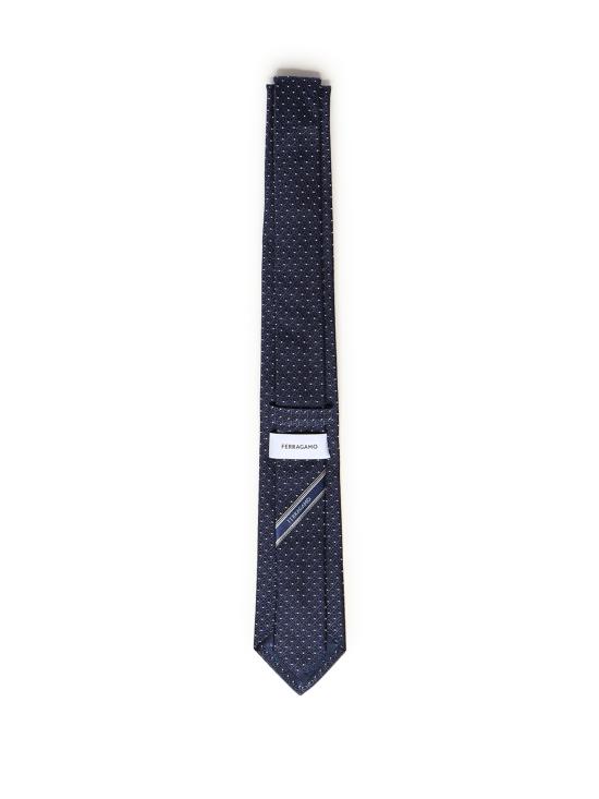 26SS 살바토레 페라가모 간치니 패턴 실크 타이 351355 789250001 DARK NAVY - SALVATORE FERRAGAMO
