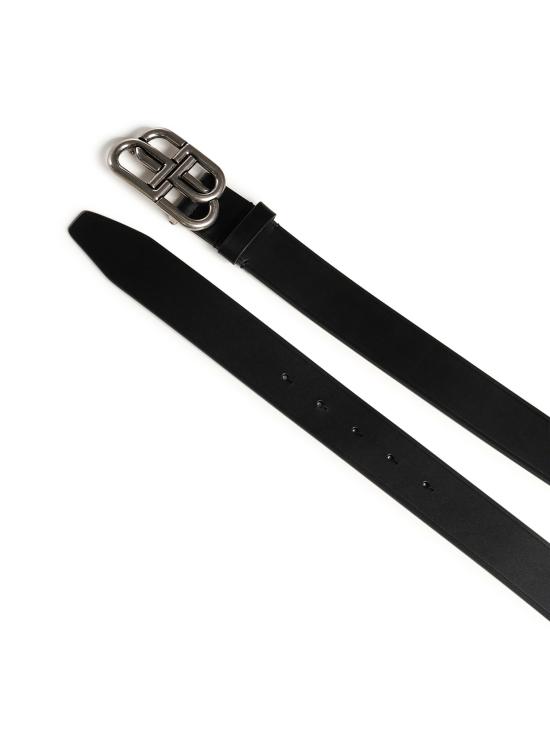 26SS 발렌시아가 가죽 벨트 570370 1CH0B1000 BLACK - BALENCIAGA