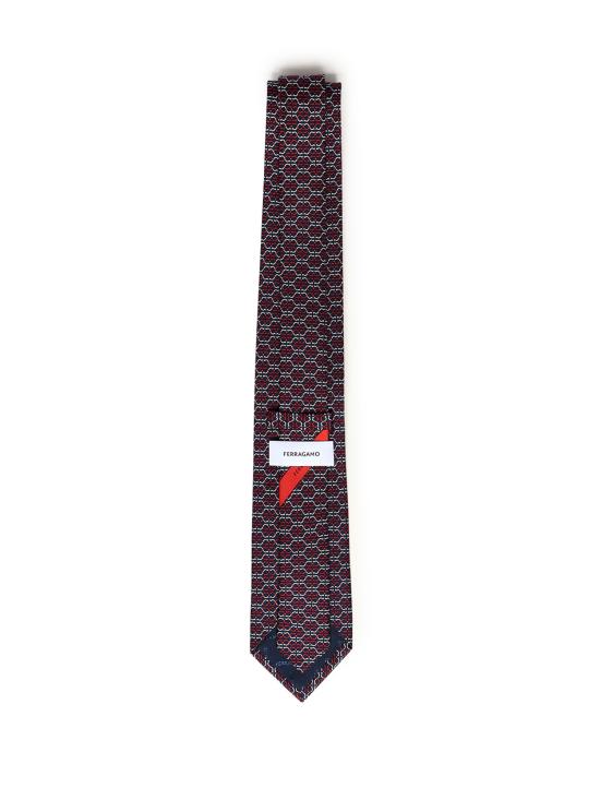 26SS 살바토레 페라가모 넥타이 351204 778439001 Navy red - SALVATORE FERRAGAMO
