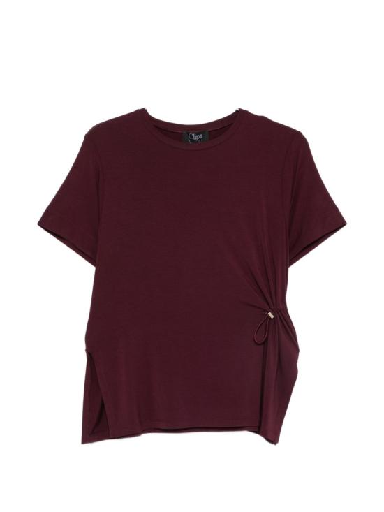 26SS 클립스 반팔 티셔츠 D5149765 70 Bordeaux