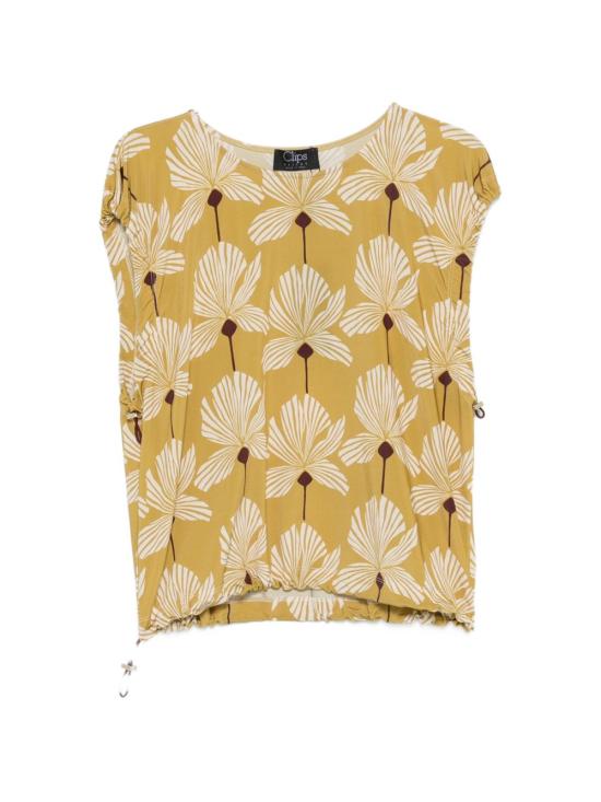26SS 클립스 민소매 티셔츠 D4124263 25 Giallo
