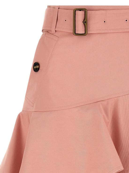 26FW 버버리 미디 스커트 8129695BEGONIAPINK - BURBERRY