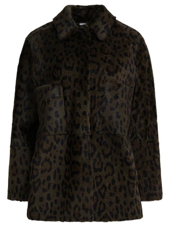 26FW 펄링바이지아니 무스탕 PERLAAGNELLOLEOPARDOMILITARE