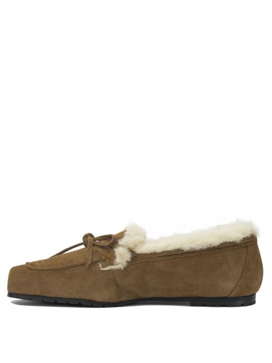 26FW 에이드 로퍼 JASPERCOWSUEDELEATHERSHEARLINGTOBACCO - AEYDE