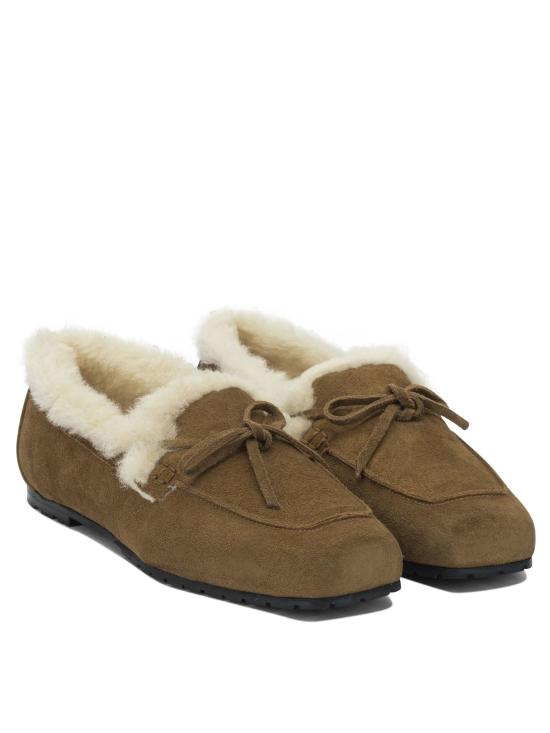 26FW 에이드 로퍼 JASPERCOWSUEDELEATHERSHEARLINGTOBACCO - AEYDE