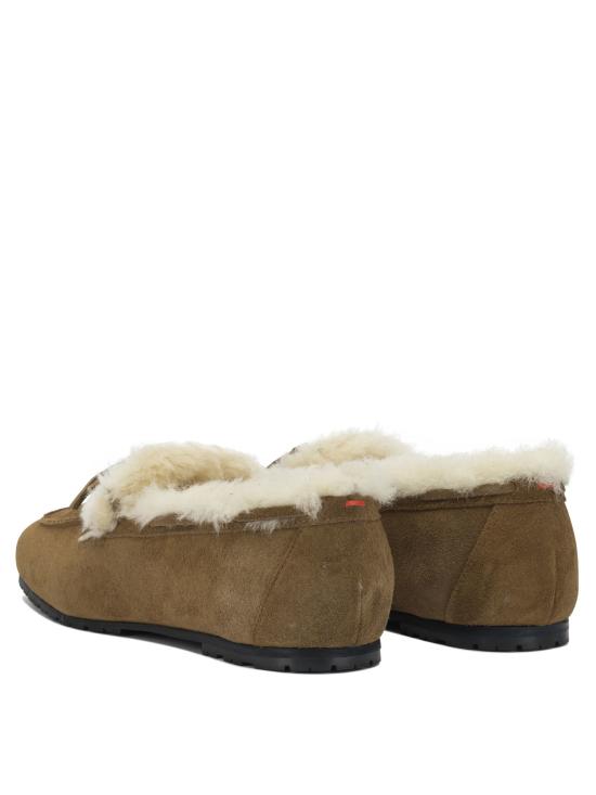 26FW 에이드 로퍼 JASPERCOWSUEDELEATHERSHEARLINGTOBACCO - AEYDE