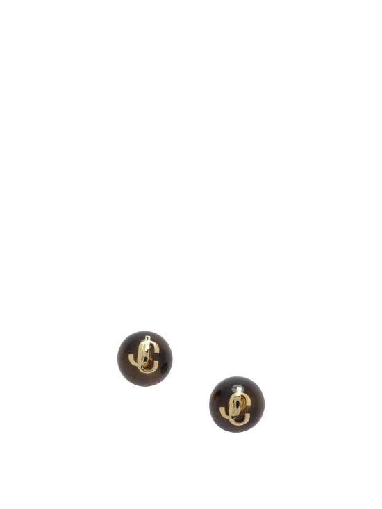 26FW 지미추 이어링 BEADSEARRINGSHBETORTOISESHELLGOLD